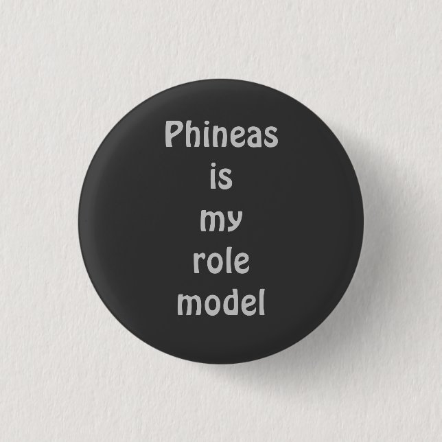 Badge Rond 2,50 Cm Phineas est mon modèle (Devant)