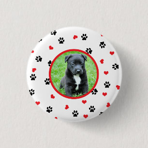 Badge Rond 2,50 Cm photo d'animal familier avec le motif doux mignon