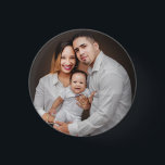 Badge Rond 2,50 Cm Photo de famille personnalisée personnalisée perso<br><div class="desc">Bouton Personnalisé Photo de famille</div>