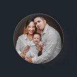 Badge Rond 2,50 Cm Photo de famille personnalisée personnalisée perso<br><div class="desc">Bouton Personnalisé Photo de famille</div>