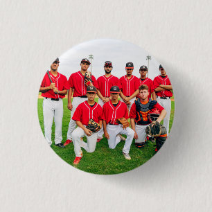 Badge Rond 2,50 Cm Photo d'équipe sportive personnalisée