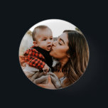 Badge Rond 2,50 Cm Photo personnalisée de la meilleure fille jamais p<br><div class="desc">Bouton photo personnalisé de la meilleure tante jamais personnalisée</div>