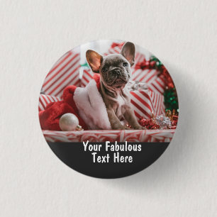 Badge Rond 2,50 Cm Photo personnalisée et texte Petit mignon