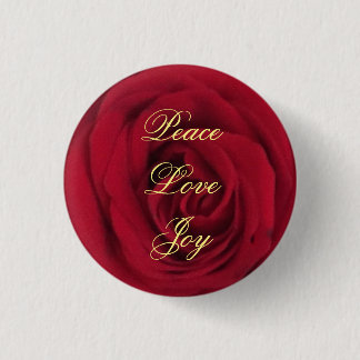 Badge Rond 2,50 Cm Photo Red Rose