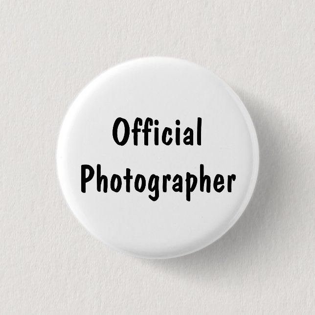 Badge Rond 2,50 Cm Photographe officiel (Devant)