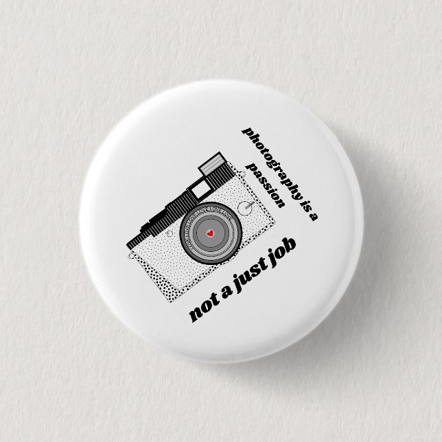 Badge Rond 2,50 Cm Photographe professionnel (Devant)