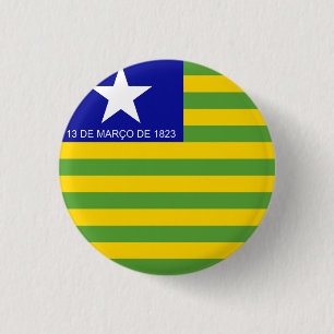 Badge Rond 2,50 Cm Piauí, drapeau du Brésil
