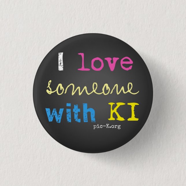 Badge Rond 2,50 Cm pic-K Love (Devant)