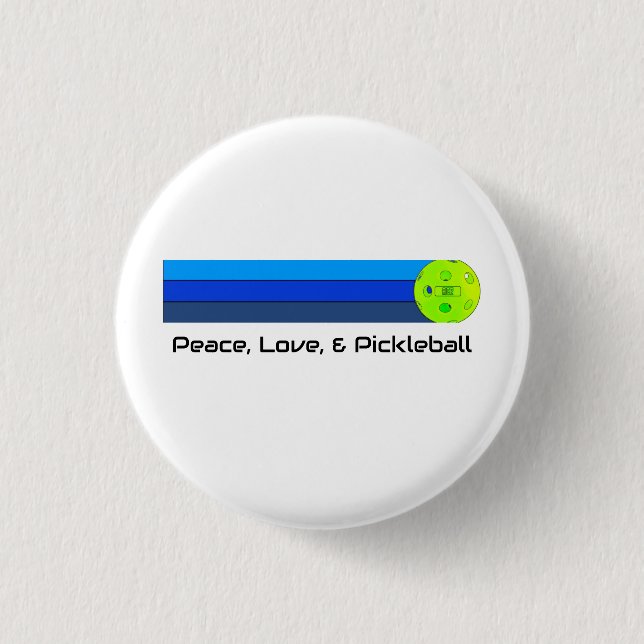 Badge Rond 2,50 Cm Pickleball (Devant)