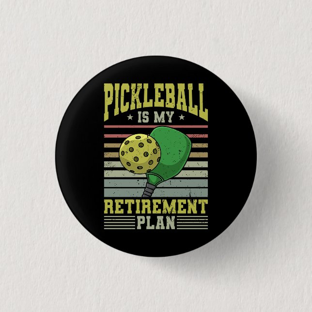 Badge Rond 2,50 Cm Pickleball (Devant)