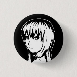 Badge Rond 2,50 Cm Pièce manquante (B&W) - petit broche