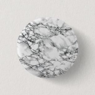 Badge Rond 2,50 Cm Pierre Marbre blanc branchée