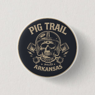 Badge Rond 2,50 Cm Pig Trail Scenic Byway arkansas cadeaux moto