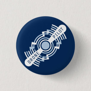 Badge Rond 2,50 Cm pilote de drone