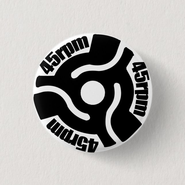 Badge Rond 2,50 Cm Pin 45rpm (Devant)