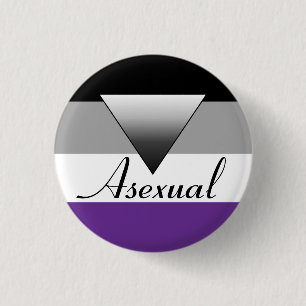 Badge Rond 2,50 Cm Pin asexuel d'insigne de drapeau et de Triange