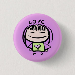 Badge Rond 2,50 Cm Pin d'amour - Smeople