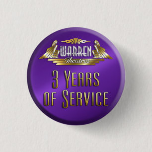 Badge Rond 2,50 Cm Pin de 3 ans