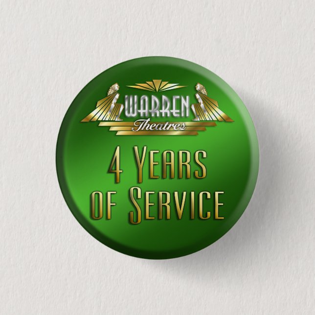 Badge Rond 2,50 Cm Pin de 4 ans (Devant)