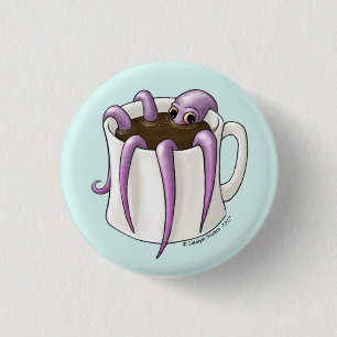 Badge Rond 2,50 Cm Pin de Coffeepus