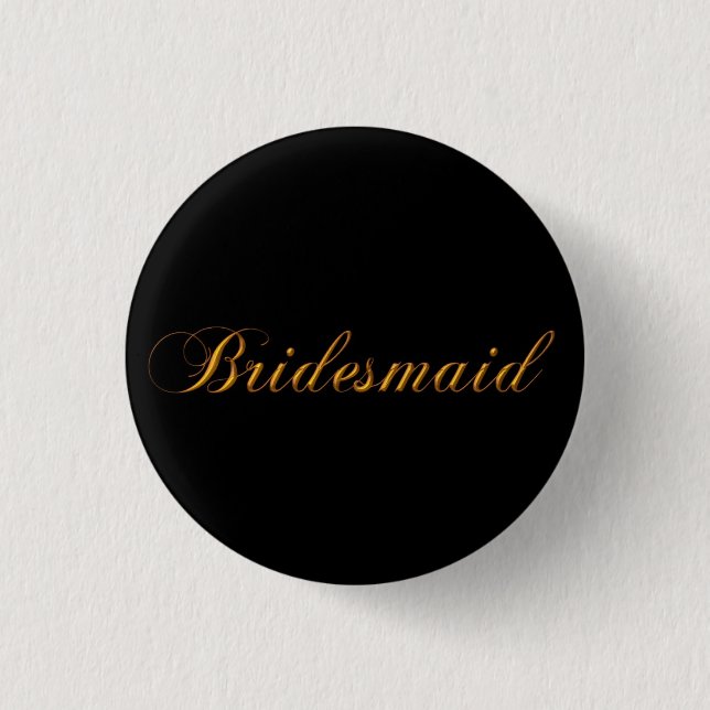 Badge Rond 2,50 Cm Pin de demoiselle d'honneur (Devant)