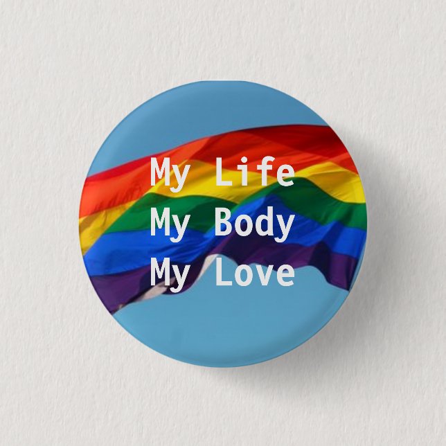 Badge Rond 2,50 Cm Pin de fierté de LGBT (Devant)