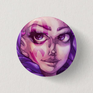 Badge Rond 2,50 Cm Pin de guerrier de ruban de soutien
