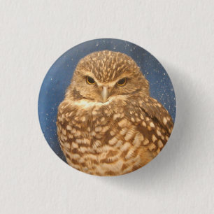 Badge Rond 2,50 Cm Pin de hibou