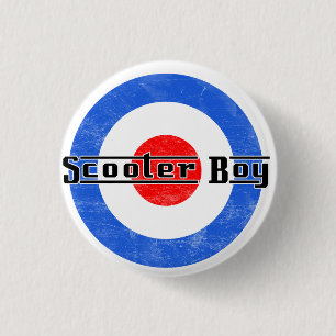 Badge Rond 2,50 Cm Pin de Lambretta de garçon de scooter