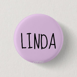 Badge Rond 2,50 Cm Pin de Linda