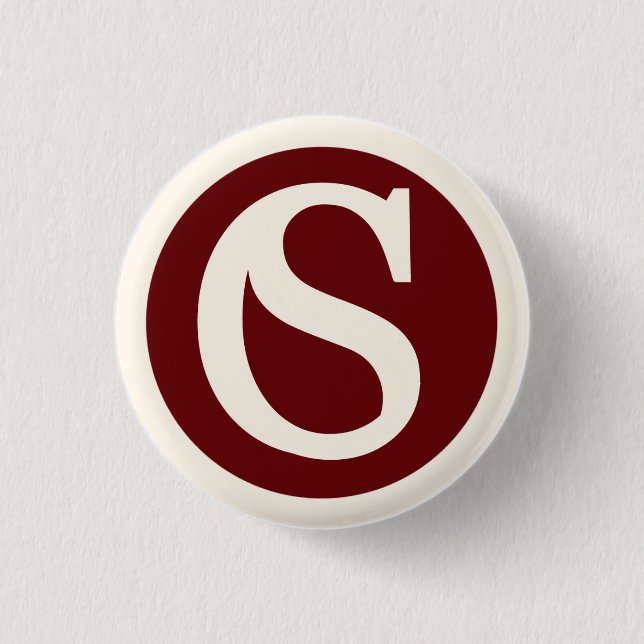 Badge Rond 2,50 Cm PIN de logo de STC. (Devant)
