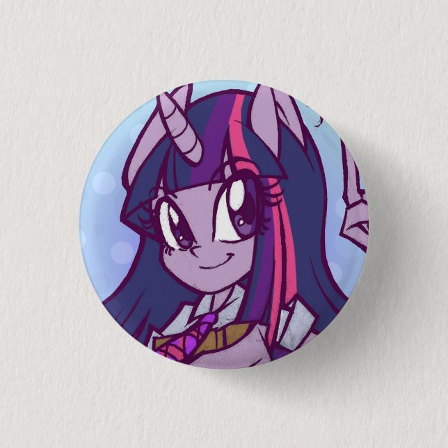 Badge Rond 2,50 Cm Pin de PonyScholar (Devant)