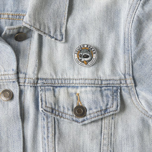 Badge Rond 2,50 Cm Pin de Racoon de Baker de Julien