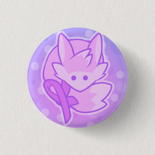 Badge Rond 2,50 Cm Pin de soutien de CuteWolf (Devant)
