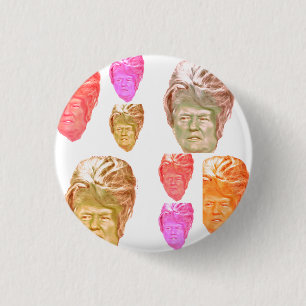 Badge Rond 2,50 Cm Pin d'impression de ruche de Donald Trump