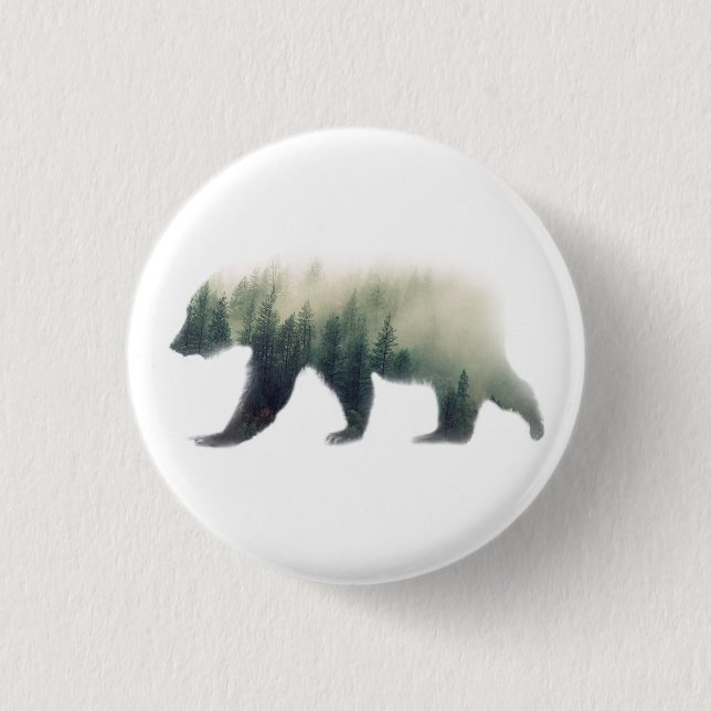 Badge Rond 2,50 Cm Pin d'ours (Devant)