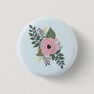 Badge Rond 2,50 Cm Pin~ floral !