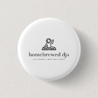 Badge Rond 2,50 Cm Pin HBDJ