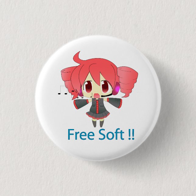 Badge Rond 2,50 Cm Pin Kasane Teto (Devant)