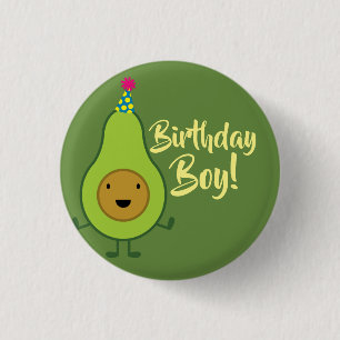 Badge Rond 2,50 Cm Pin mignon de bouton de garçon d'anniversaire