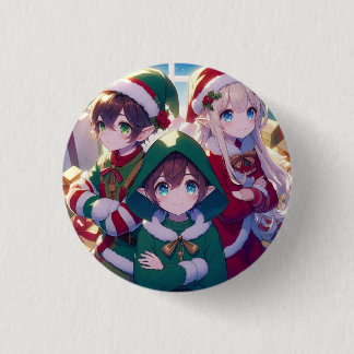 Badge Rond 2,50 Cm Pin niños Navidad