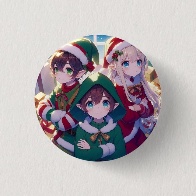 Badge Rond 2,50 Cm Pin niños Navidad (Devant)