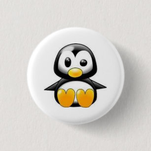 Badge Rond 2,50 Cm pin pingouin encouragé