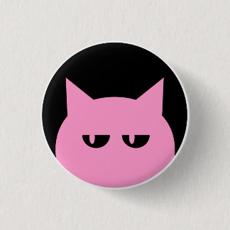 Badge Rond 2,50 Cm Pin rose de minou