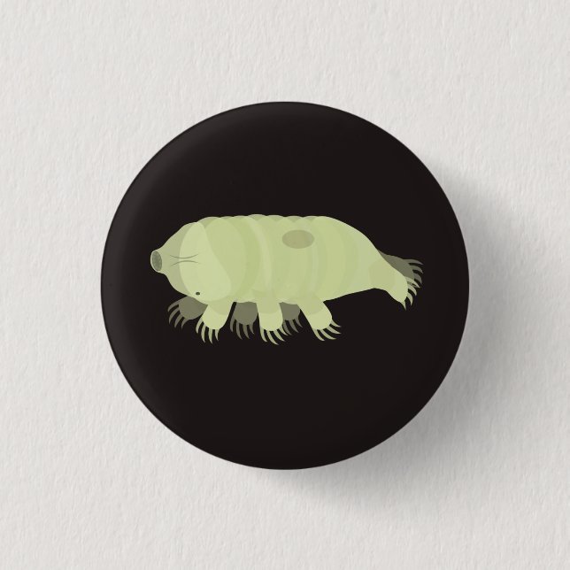 Badge Rond 2,50 Cm Pin Tardigrade (Devant)