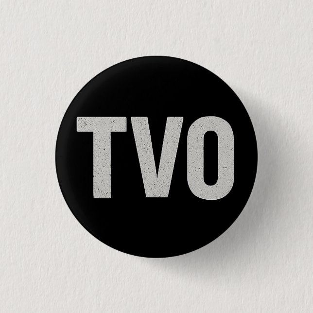 Badge Rond 2,50 Cm Pin TVO (Devant)