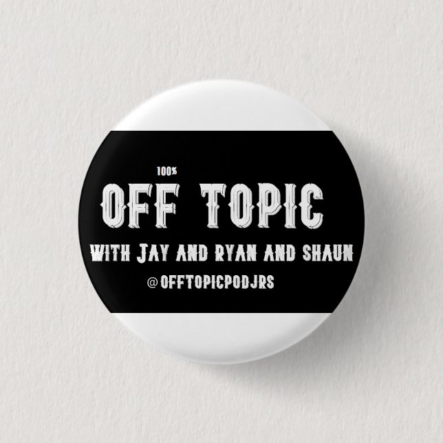 Badge Rond 2,50 Cm Pince (Devant)