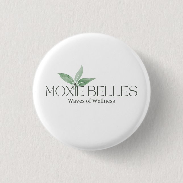 Badge Rond 2,50 Cm Pinceau de bouton Moxie Belles (Devant)