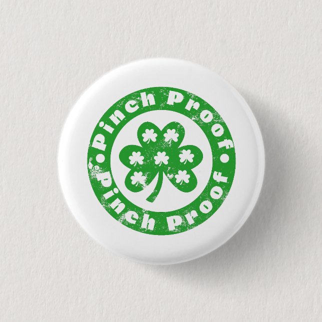 Badge Rond 2,50 Cm Pinch Proof St. Patrick's Day (Devant)