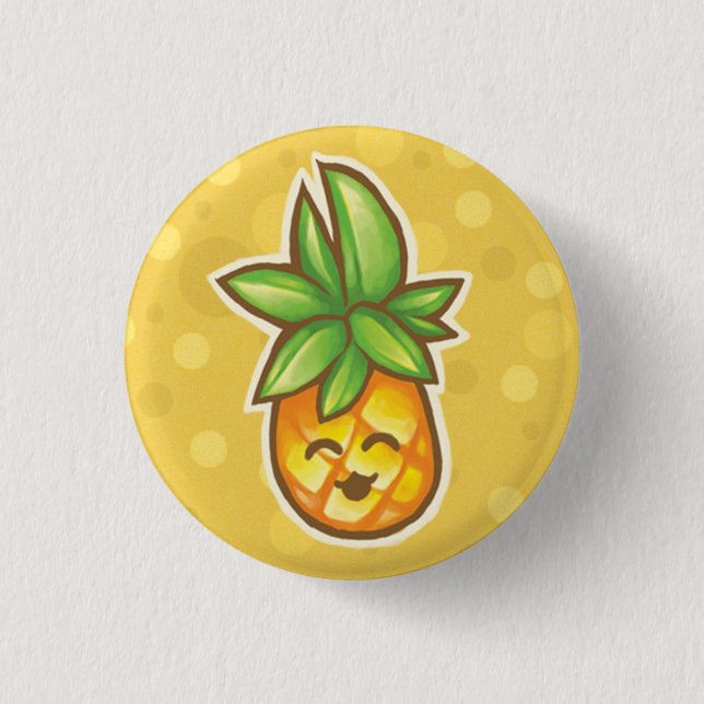 Badge Rond 2,50 Cm Pineapple^o^ (Devant)